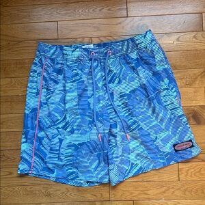 Vineyard Vines Blue and Green Swim Trunks